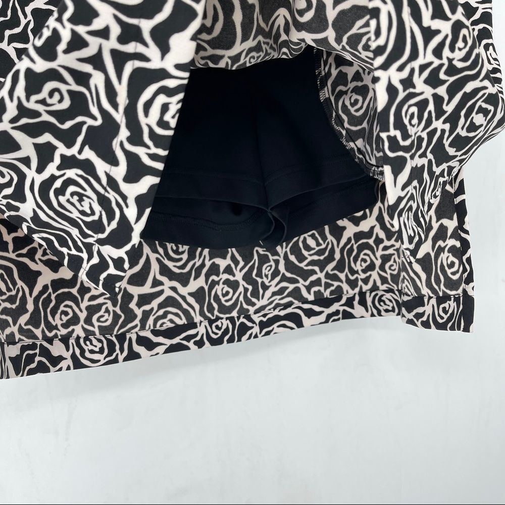 Coral Bay Black White Floral Golf Skort | Size 10 | Activewear Casual Classic - Picture 12 of 14